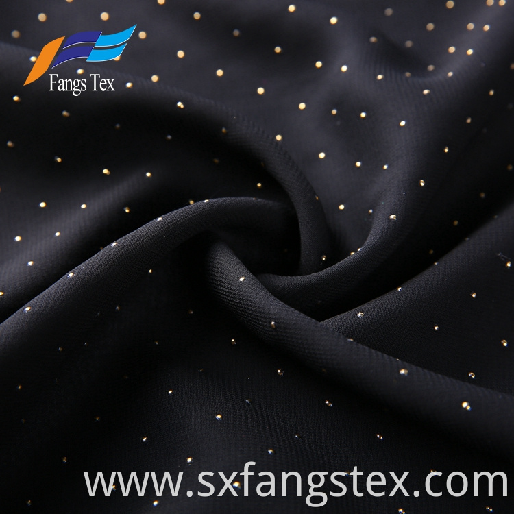 Islamic Muslim Polyester Dot Voile Chiffon Drop Fabric